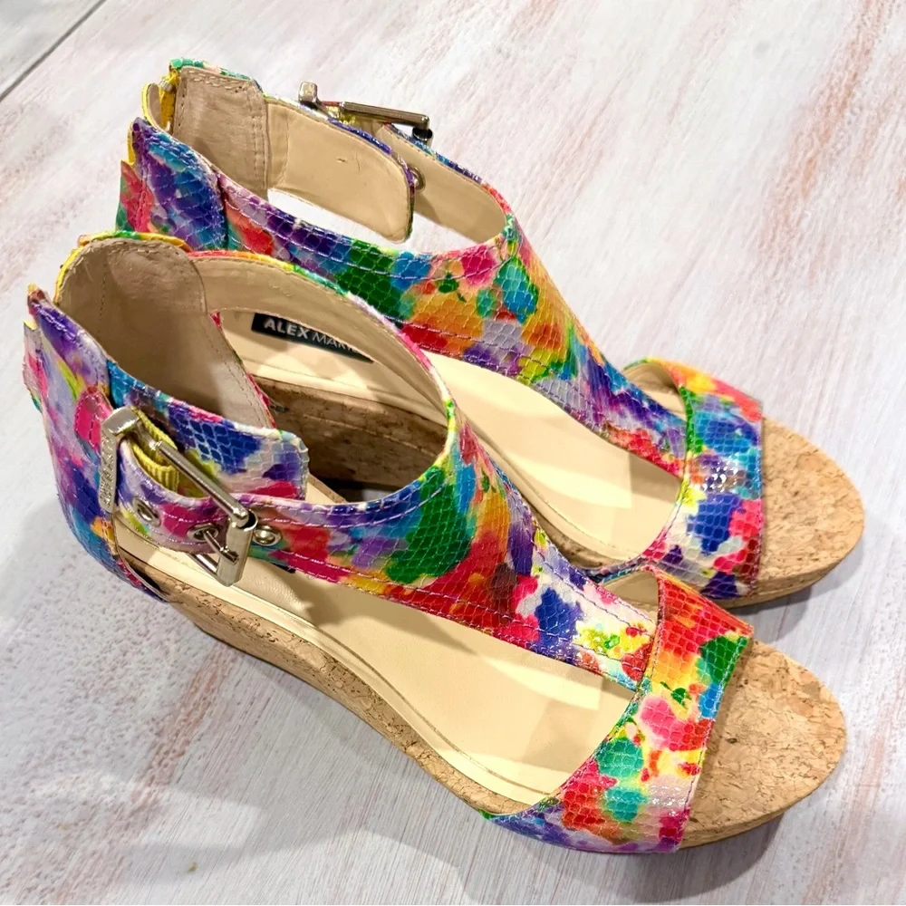 🌸Alex Marie Colorful Wedge Sandals🌸